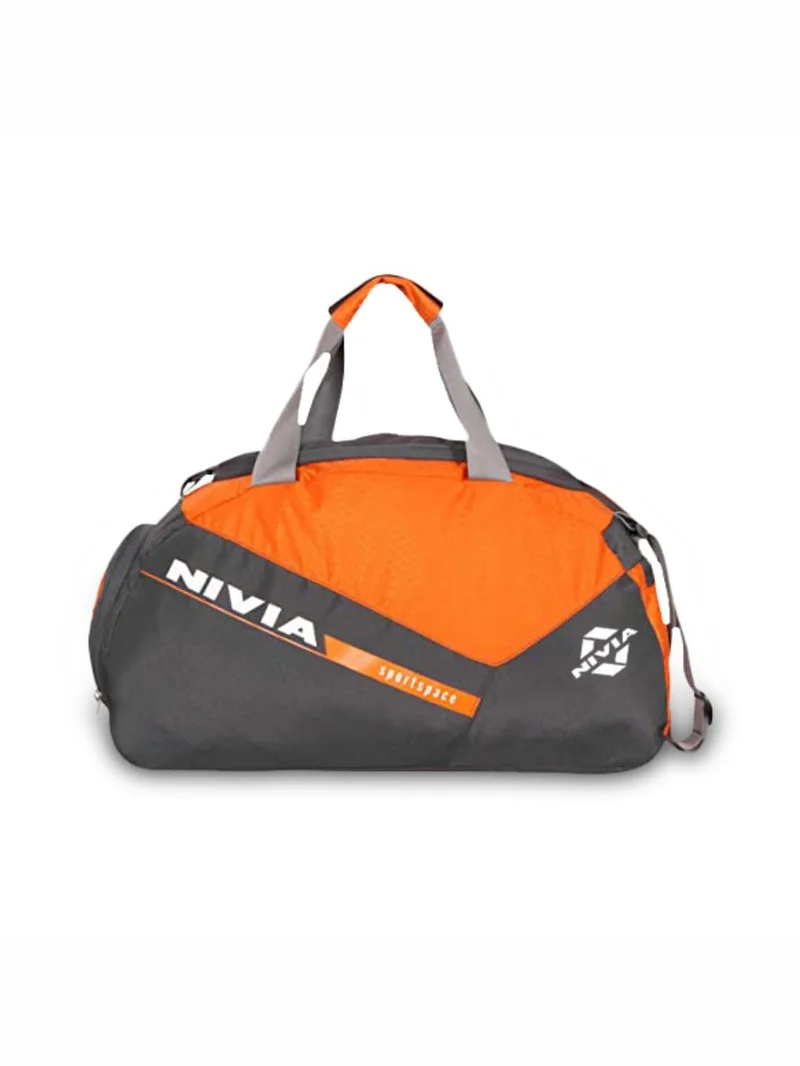 Nivia Sports Space Bag - Orange and Grey