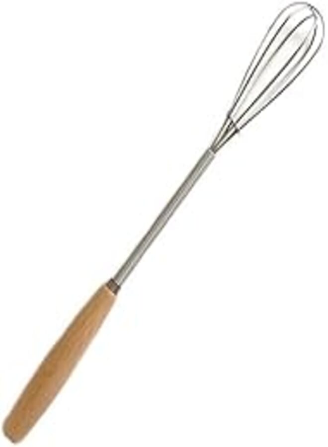Stainless Steel Wire Frother Egg Whisk for Whisking, Beating, Blending Ingredients, Mixing Sauces
