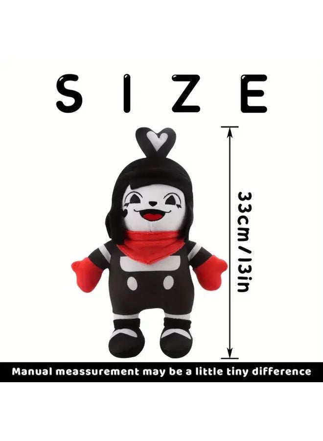 BonBon Plush Stuffed Animal With Expressive Eyes Red Bow Ideal Birthday Christmas Gift - Image 3