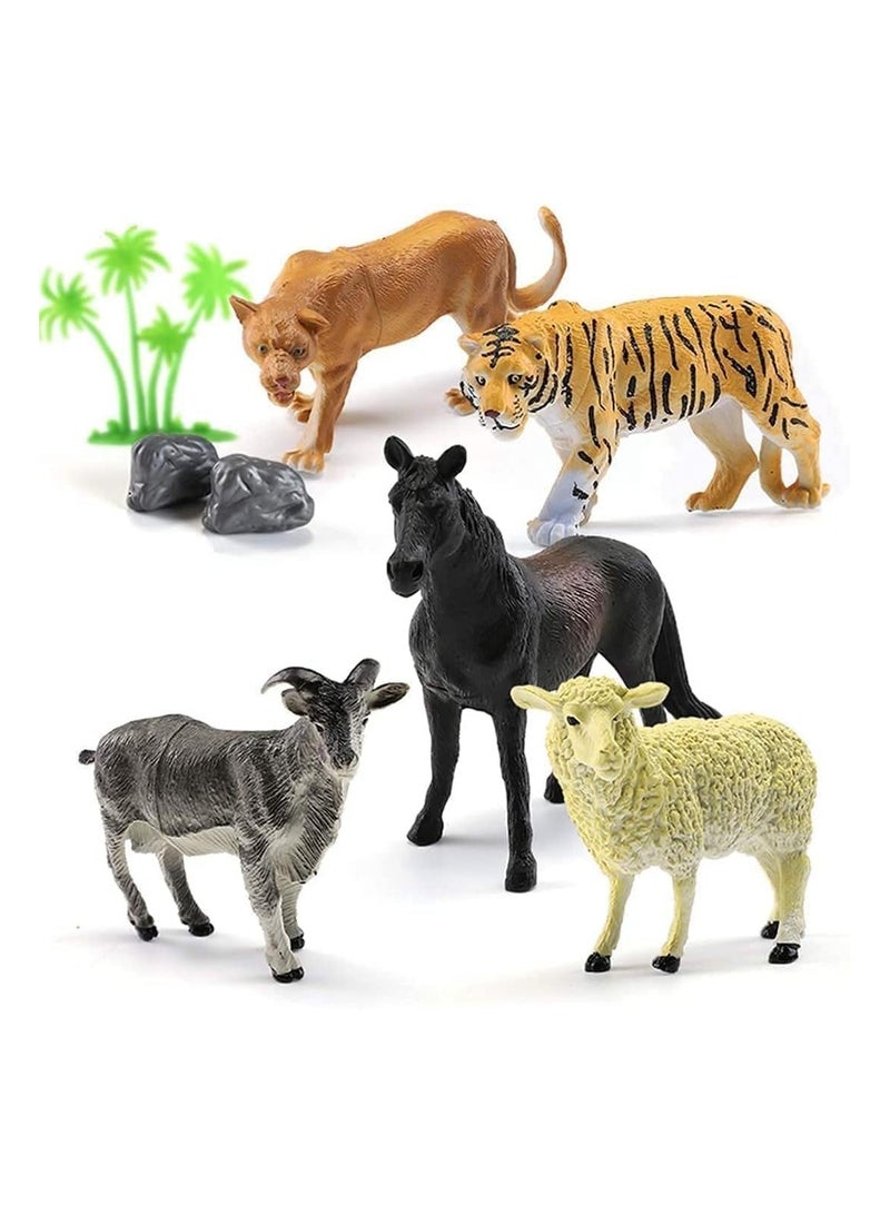 ليموس لعبة اطفال مجموعة من الحيوانات المصغرة 44 قطعة - Image 5