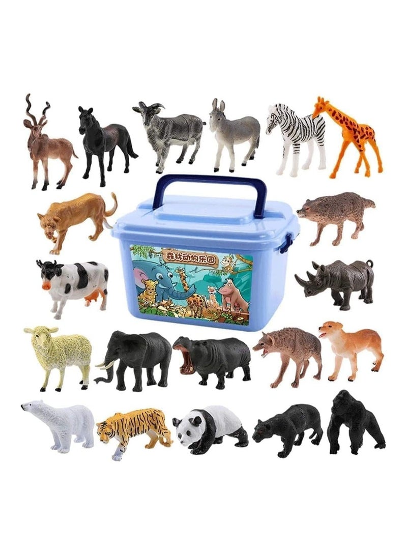 ليموس لعبة اطفال مجموعة من الحيوانات المصغرة 44 قطعة - Image 2