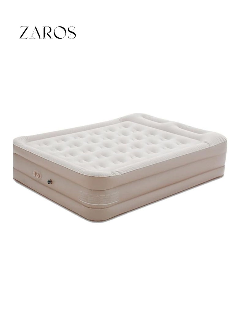 Zaros Inflatable Mattress with Built-in Pump Outdoors Inflatable Sofa for Two People Portable Waterproof Air Bed for Home, Camping, Tent - Image 3
