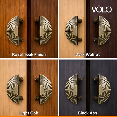 VOLO Heavy Duty Antique Brass Door Handle – Premium 4 Inch Pull Handle for Main Door, Glass Door, Cabinets & Wardrobes | Model S-615, 96 MM Size, Pack of 2 Pieces with Screws - Image 5