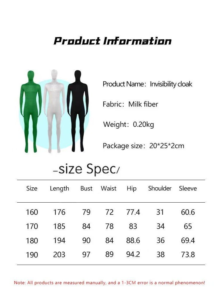 Halloween Ninja Cosplay Costume - Full-body Black Stretch Bodysuit- Stage Performance Stealth Outfit  (Size:L-180CM) - Image 2
