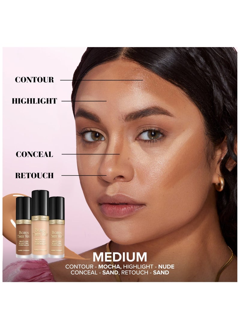 Too Faced Born This Way Super Coverage Multi-Use Concealer - sand