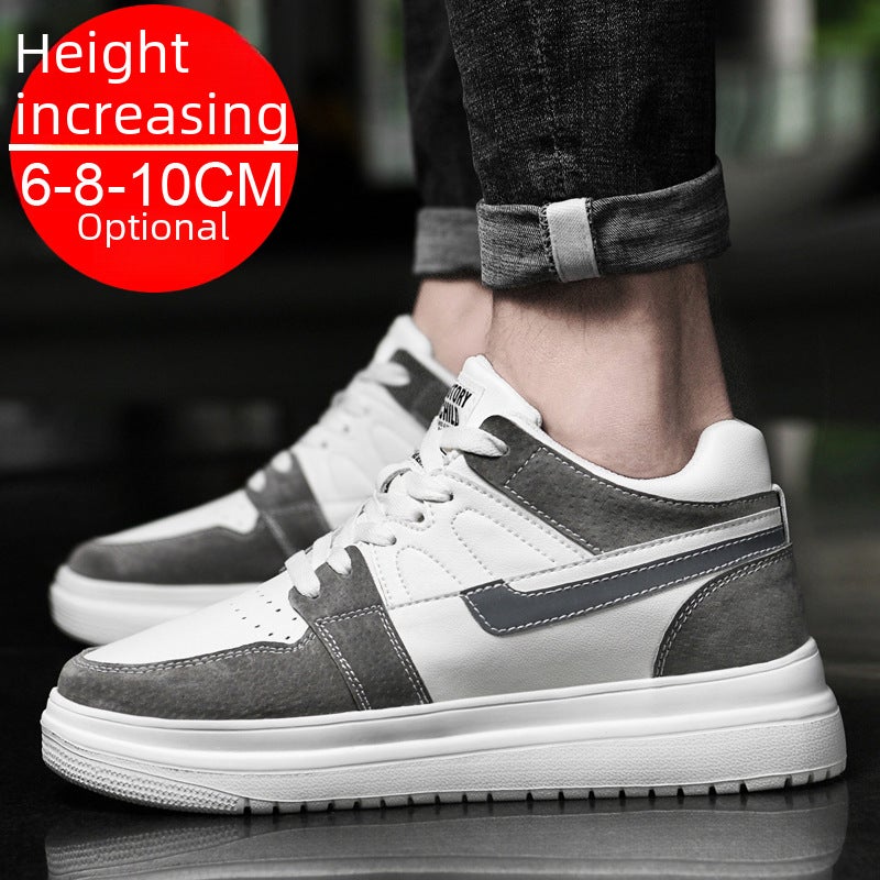 Summer Invisible Height Increasing Shoes for Men 10cm White Shoes for Men Breathable Inner Height Increasing Men''s Shoes 8cm Autum Sports and Casual Shoes 6 - Image 3