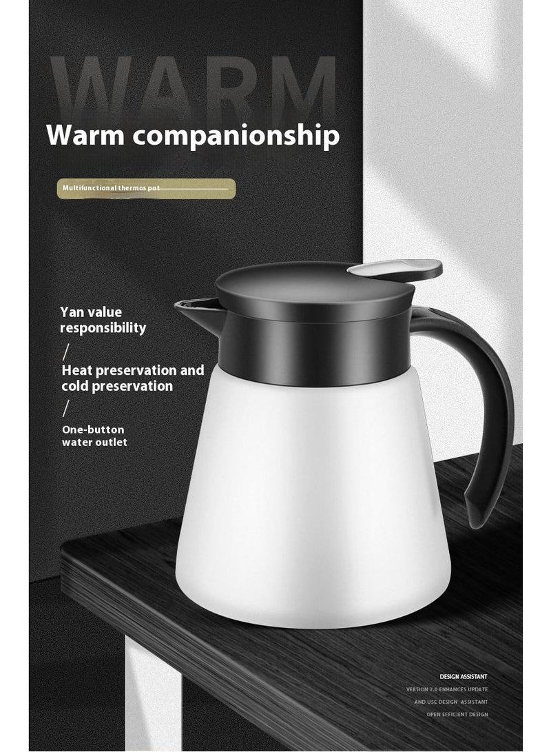 Bluejw Thermal Coffee Carafe Tea Pot Thermal And Cold Coffee Carafe Stainless Steel Insulation Pot Double Wall Vacuum Insulated Coffee Water And Beverage Dispenser - Image 2