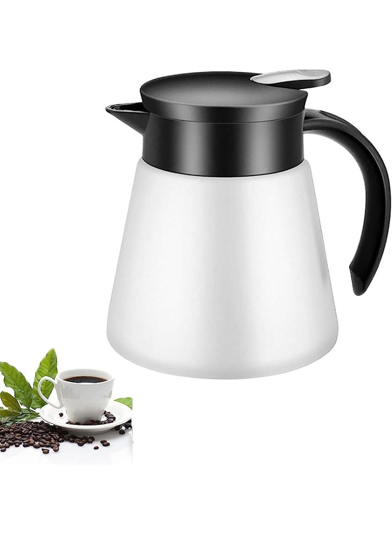 Bluejw Thermal Coffee Carafe Tea Pot Thermal And Cold Coffee Carafe Stainless Steel Insulation Pot Double Wall Vacuum Insulated Coffee Water And Beverage Dispenser - Image 1