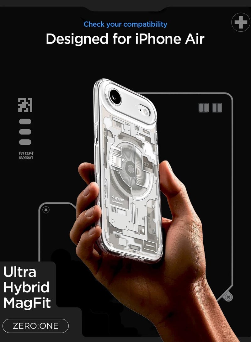 Spigen Ultra Hybrid MagFit iPhone 17 Air Case Cover with MagSafe (2025) - Zero One Natural Titanium - Image 2
