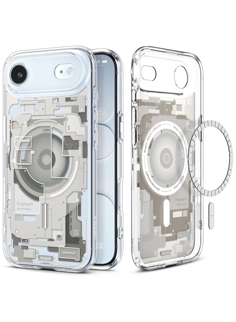 Spigen Ultra Hybrid MagFit iPhone 17 Air Case Cover with MagSafe (2025) - Zero One Natural Titanium - Image 1