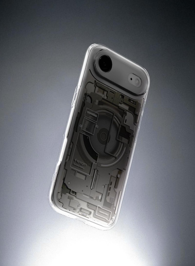 Spigen Ultra Hybrid MagFit iPhone 17 Air Case Cover with MagSafe (2025) - Zero One Natural Titanium - Image 3