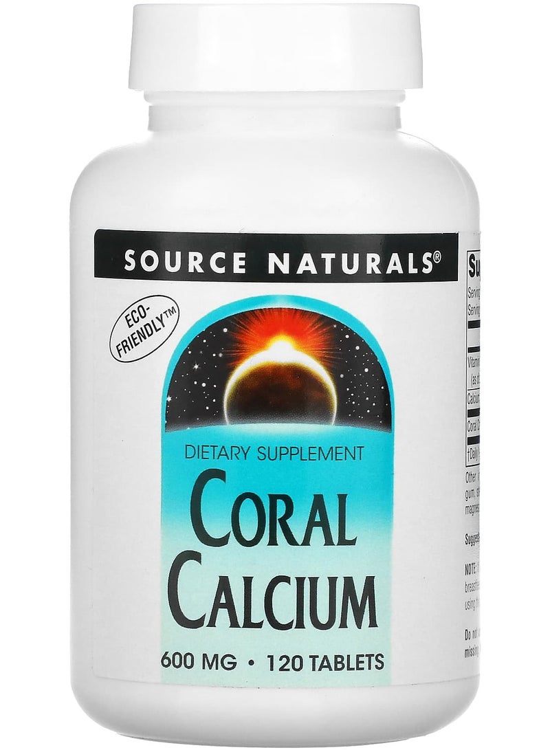 Source Naturals Coral Calcium, 600 mg, 120 Tablets (300 mg per Tablet)