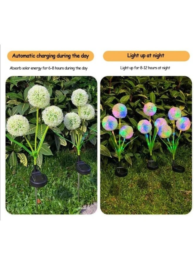 Solar Dandelion Garden Stake Lights, 2-Pack, IP65 Waterproof Outdoor Decorative Lamps - Image 5
