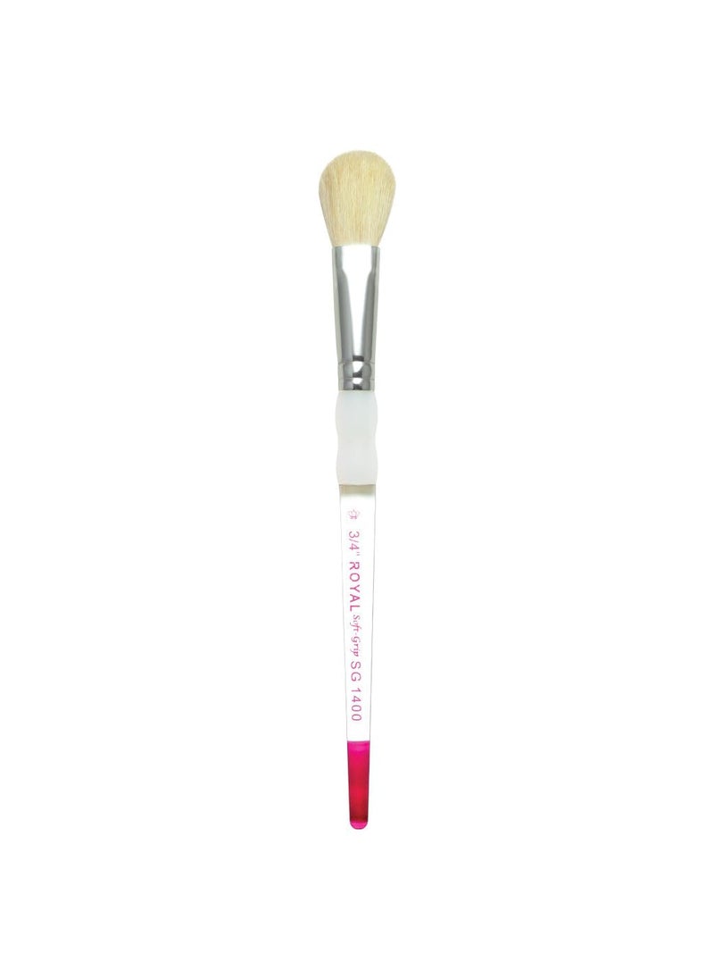 Royal & Langnickel Soft-Grip White Blending Mop Brush-3/4" Width  - Image 2