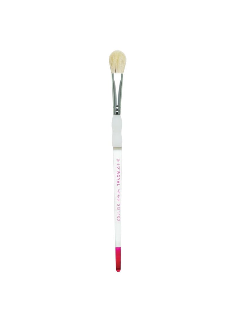 Royal & Langnickel Soft-Grip White Blending Mop Brush-3/4" Width  - Image 1