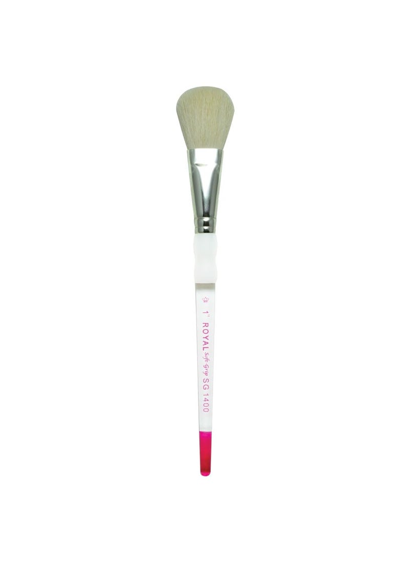 Royal & Langnickel Soft-Grip White Blending Mop Brush-3/4" Width  - Image 3