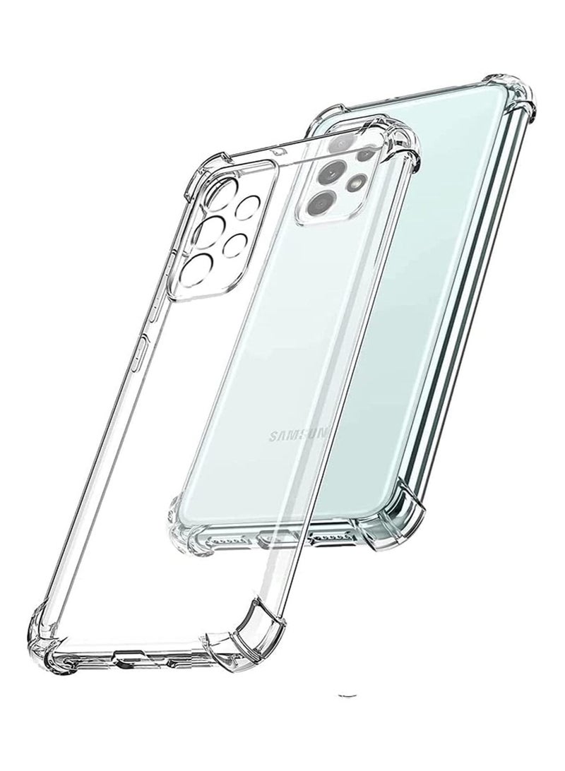 Samsung Galaxy A73 5G Clear Cover Case soft TPU Transparent Silicone Gel Back Protective Case shock Absorbent Reinforced Corner for Samsung Galaxy A73 Clear - Image 1