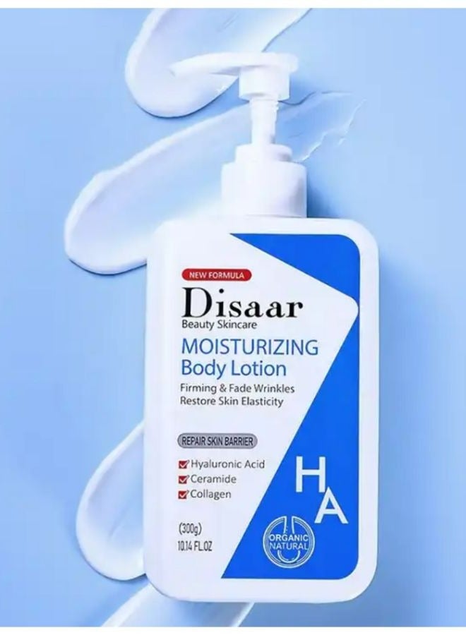 ديسار ترطيب عميق لشد الجسم، حاجز الجسم، حمض الهيالورونيك والكولاجين، غسول الجسم للنساء 300 جرام - Image 4