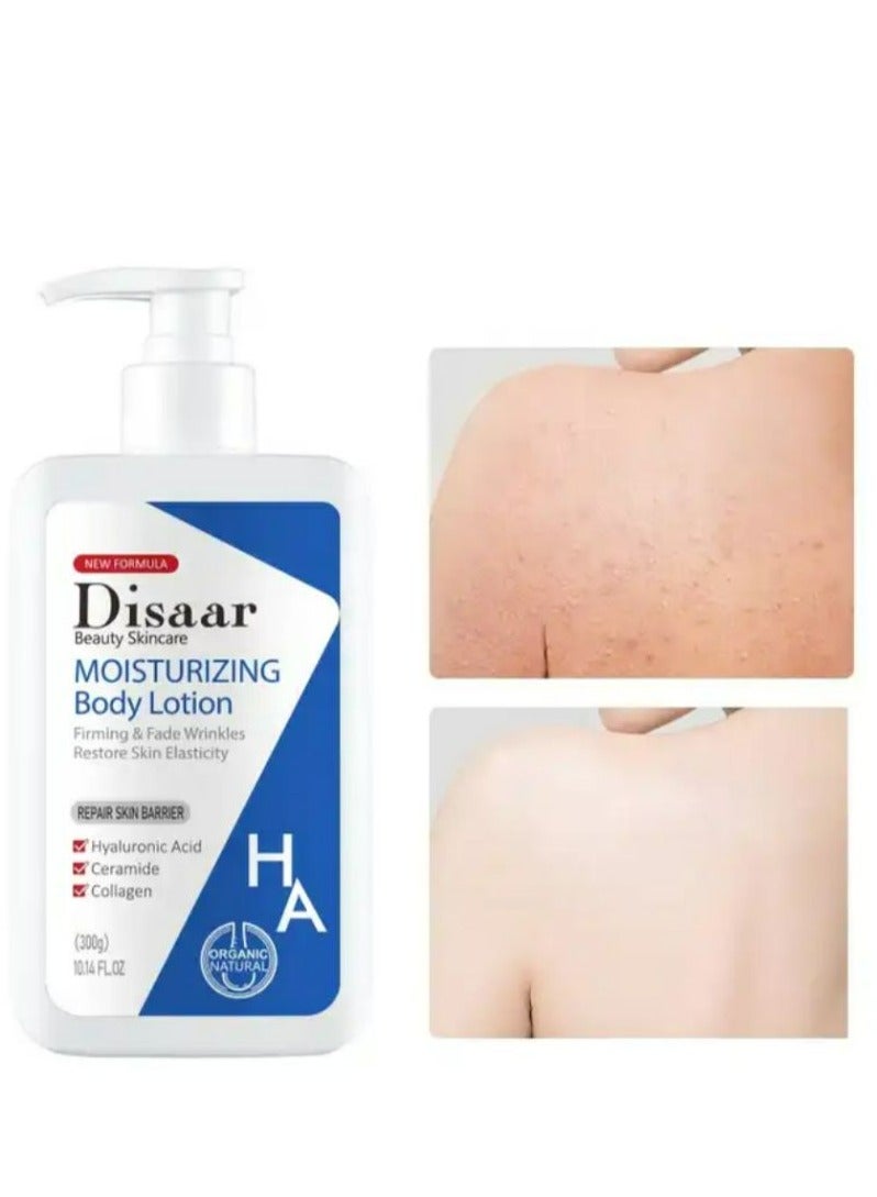 ديسار ترطيب عميق لشد الجسم، حاجز الجسم، حمض الهيالورونيك والكولاجين، غسول الجسم للنساء 300 جرام - Image 3