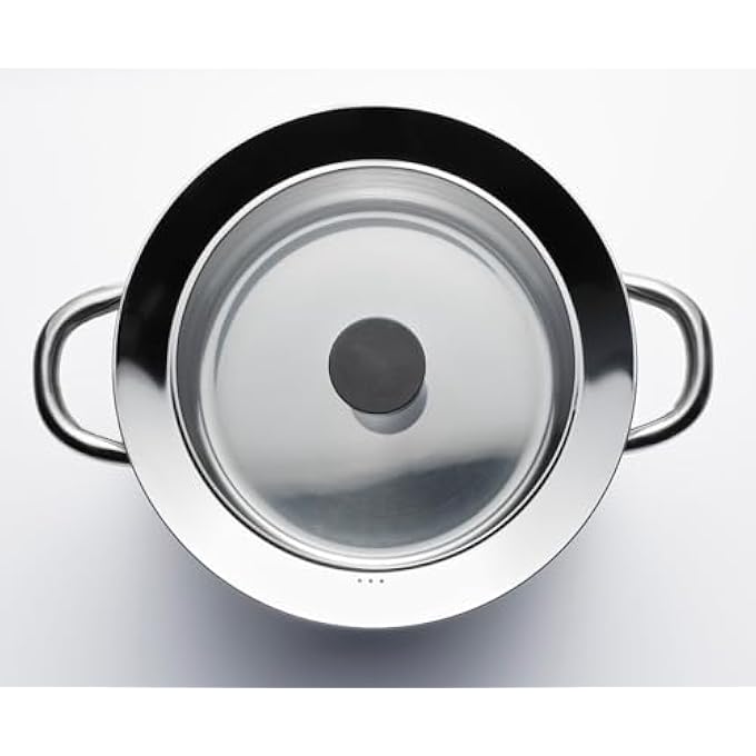 BS Case Ikeaa Klockren Glass Lid 24 Cm 95 Inches Fits Two Cookware Sizes Tempered Glass Stainless Steel Phenolic Plastic DishwasherSafe - Image 4