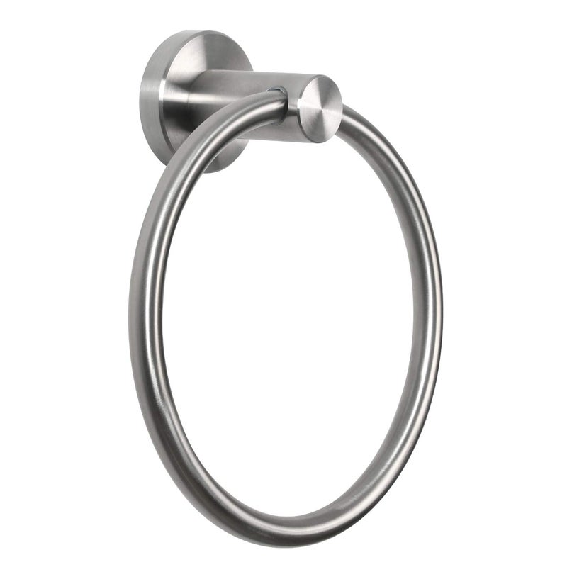HouseAid HouseAid Stainless Steel Towel Ring for Bathroom Hand Towel Holder Modern Circle Towel Hanger Round Towel Rack Wall Mounted Brushed Nickel 