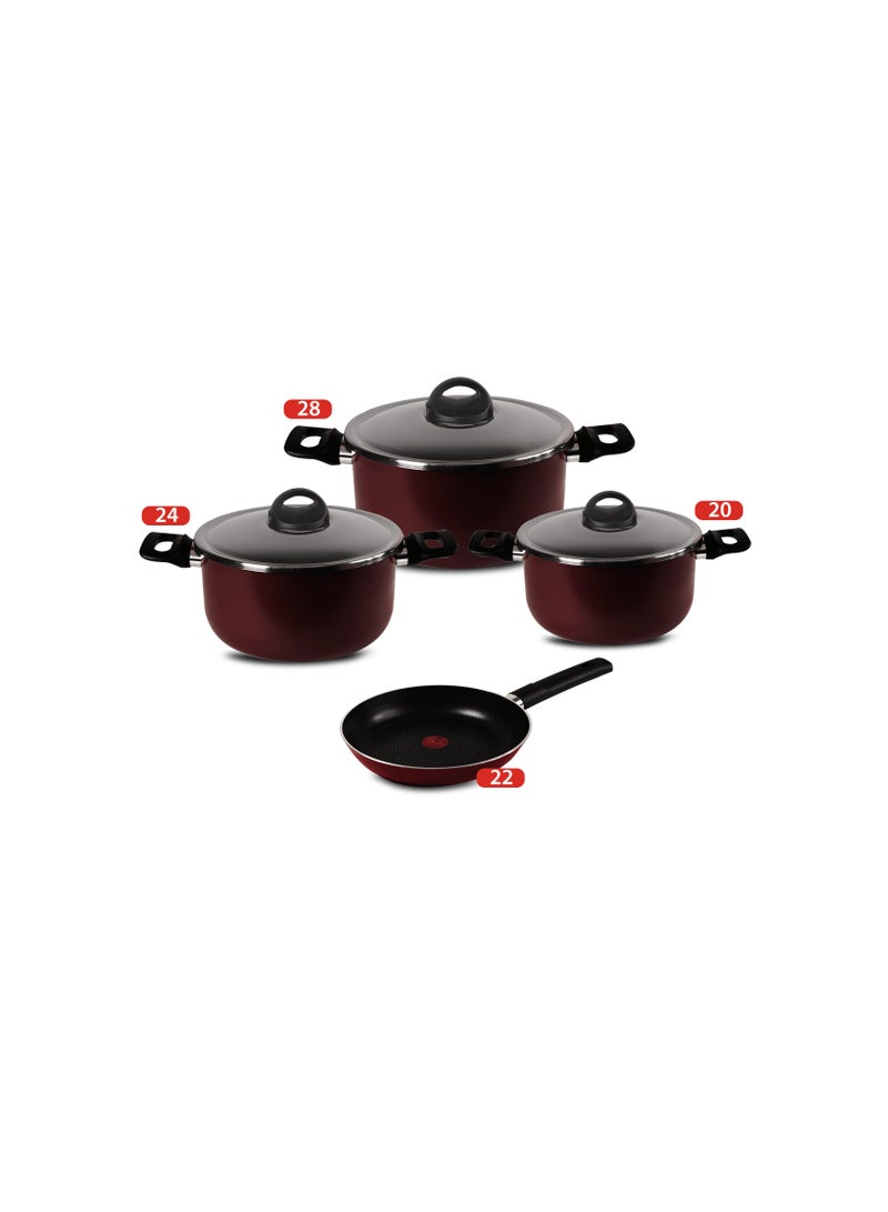Tefal Armtal 4-Piece Pot Set (20-24-28) 6221064006768