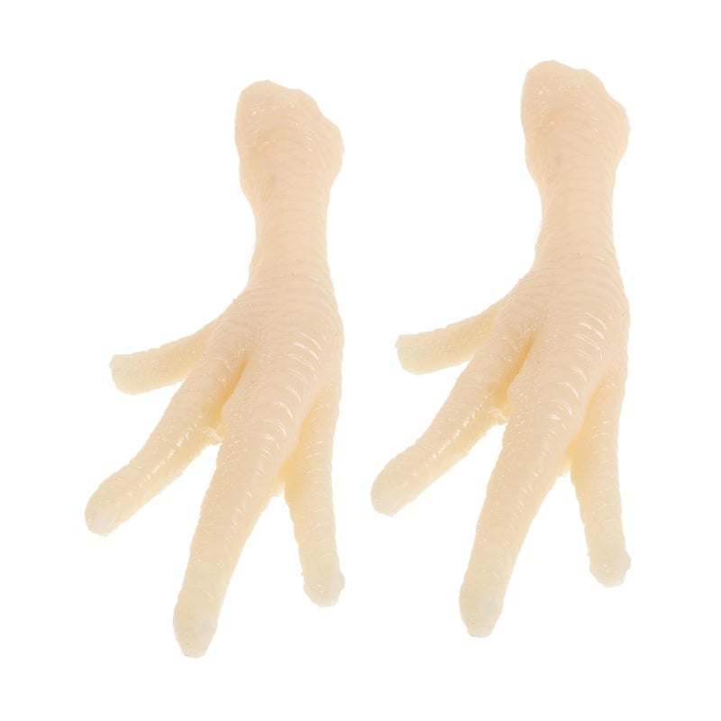 Unomor 2 Pcs Realistic Artificial Chicken Feet Model for Restaurant Food Decoration and Photography Display Lifelike Prop - Image 2