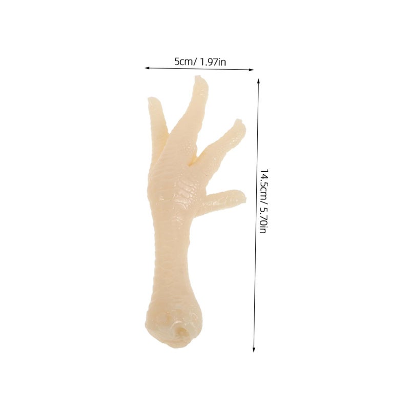 Unomor 2 Pcs Realistic Artificial Chicken Feet Model for Restaurant Food Decoration and Photography Display Lifelike Prop - Image 3