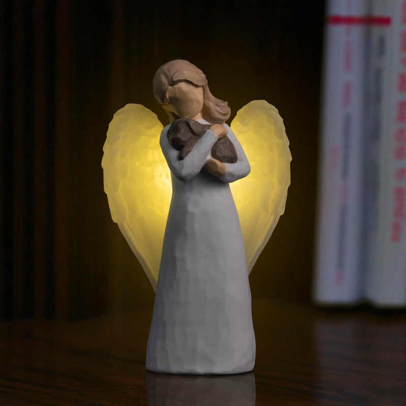DecorSmart Pet Loss of Dog Sympathy Gift, Angel Pet Memorial Gifts for Loss of Dog Remembrance Bereavement Rainbow Bridge Passing Away Gifts Figurines (Angel) - Image 2