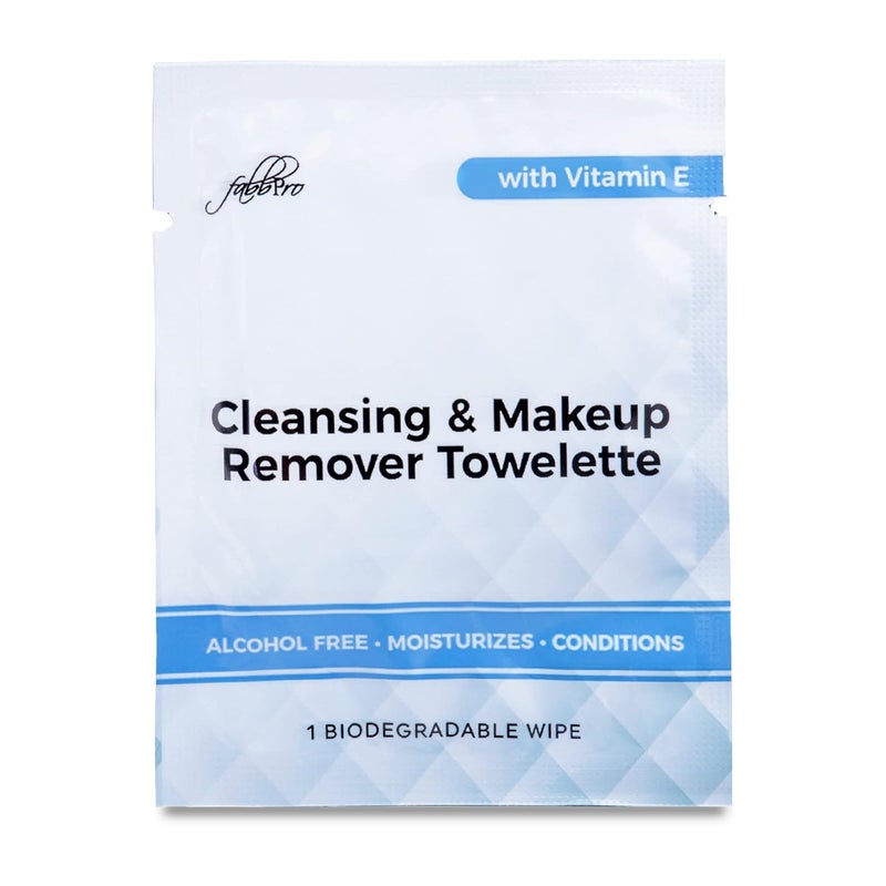Cleansing  Makeup Remover Towelette with Vitamin E  AlcoholFree Heavy Face Cleansing Wipes  Exfoliating Makeup Remover Wipes  Biodegradable  Eco Friendly Make up Remover Face Wipes  Pack of 50