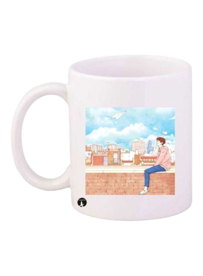 RKN Printed Coffee Mug White/Blue/Pink - Image 1
