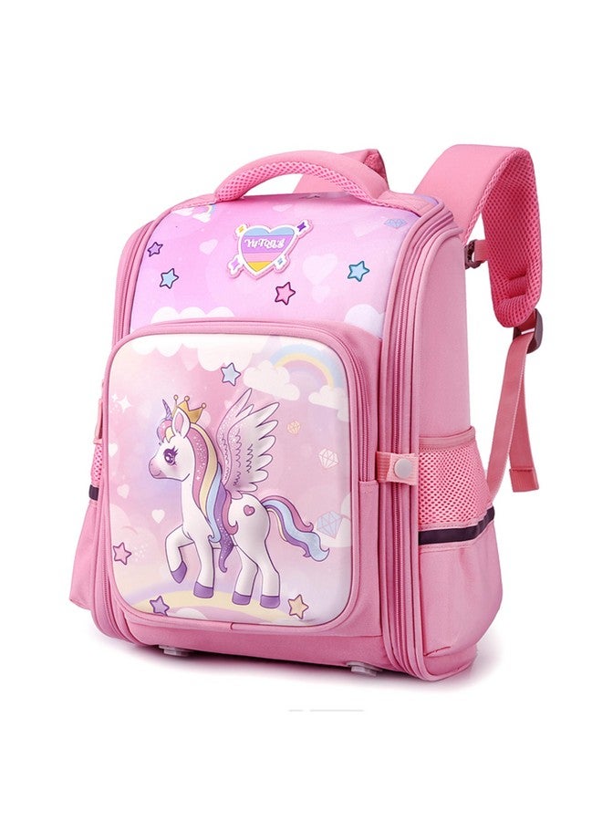 Storite Magical Unicorn Backpack for Kids Girls, Sturdy and Water-Resistant, Ideal Backpack for 6-8 Year Young Boys and Girls, Great for Birthdays Gifts-Pink - Image 1