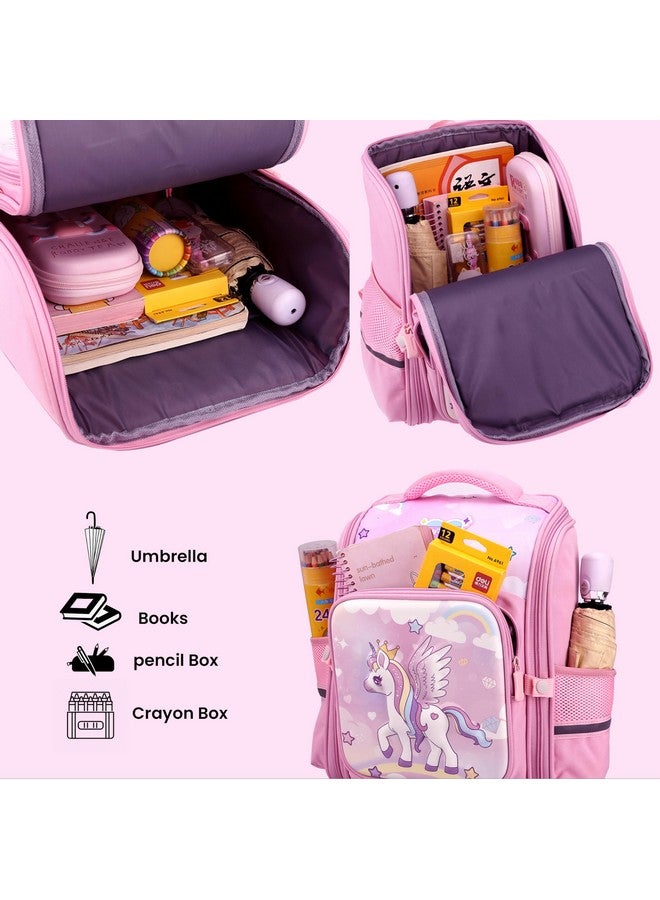 Storite Magical Unicorn Backpack for Kids Girls, Sturdy and Water-Resistant, Ideal Backpack for 6-8 Year Young Boys and Girls, Great for Birthdays Gifts-Pink - Image 5