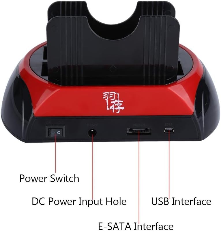 comfrt 2.5"/3.5" Hard Disc Base Dual SATA IDE HDD Docking Station USB 2.0 Hub - Image 2