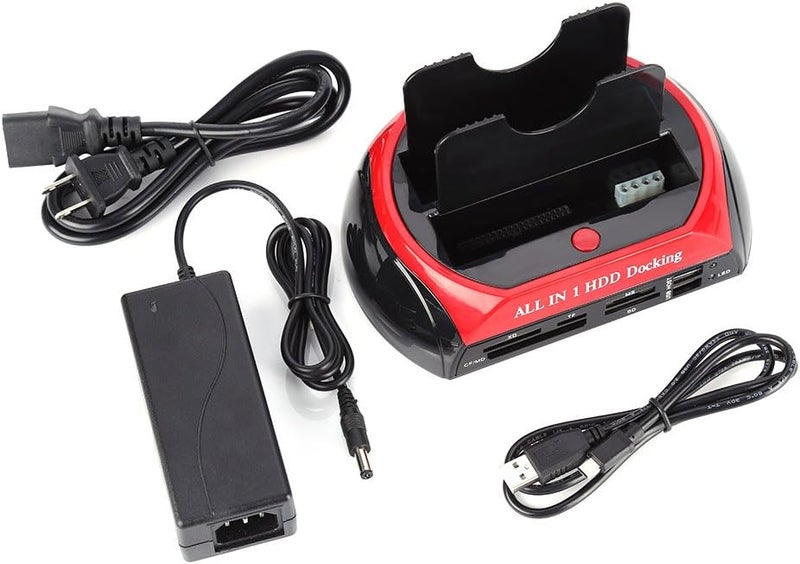 comfrt 2.5"/3.5" Hard Disc Base Dual SATA IDE HDD Docking Station USB 2.0 Hub - Image 1