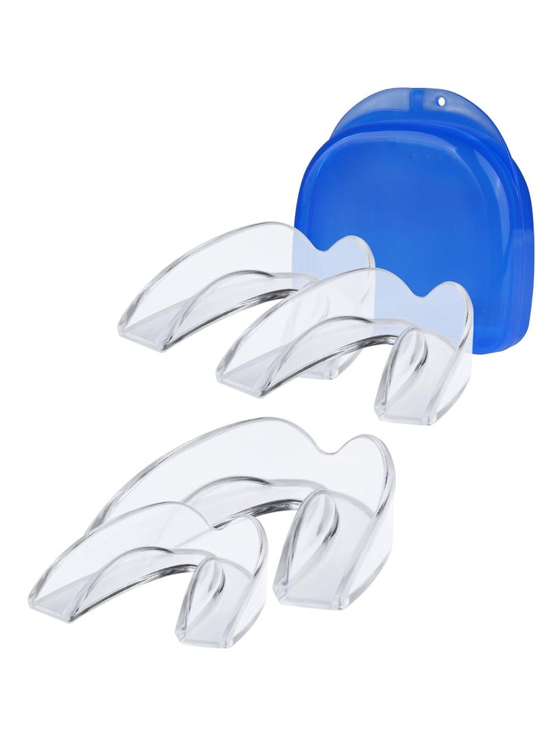 SYOSI Night Guards for Teeth Grinding Mouth Guard for Sleep Mouth Guard for Clenching Teeth at Night, Portable Dental Guard, 2 Sizes for Light Grinding for Adults, Bruxism (Set of 4)  - Image 1