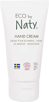 Eco by Naty Hand Cream 100 PlantDerived Ingredients with 0 Perfume Hypoallergenic and Dermatologically Tested 50 ml Tube - Image 1