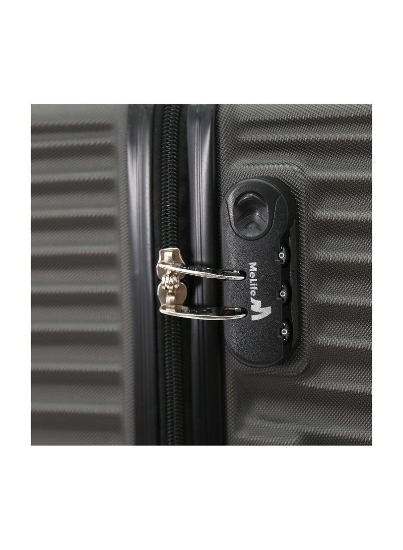 Melife Hardside Luggage Trolley Bag 3-Piece set,Grey (S-20",M-24",L-28",XL-32" ) - Image 4
