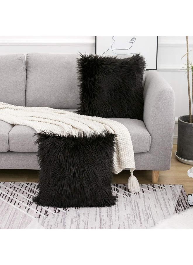 yongsheng Throw Pillow Covers New Luxury Series Style Fluffy Pillow Case Cushion Cover for Sofa Bedroom Car 42*42cm  - Image 1