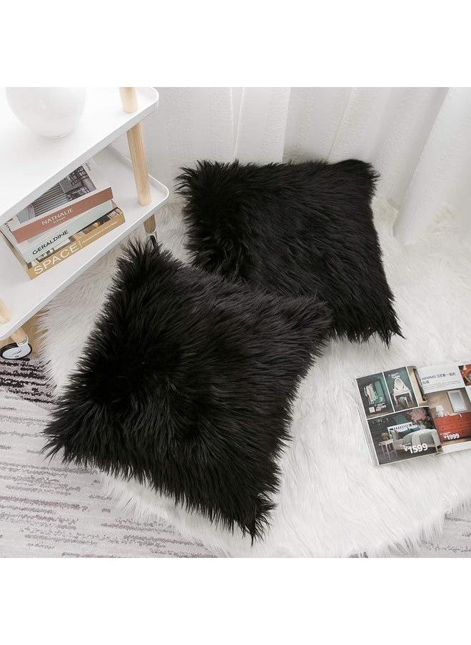 yongsheng Throw Pillow Covers New Luxury Series Style Fluffy Pillow Case Cushion Cover for Sofa Bedroom Car 42*42cm  - Image 4