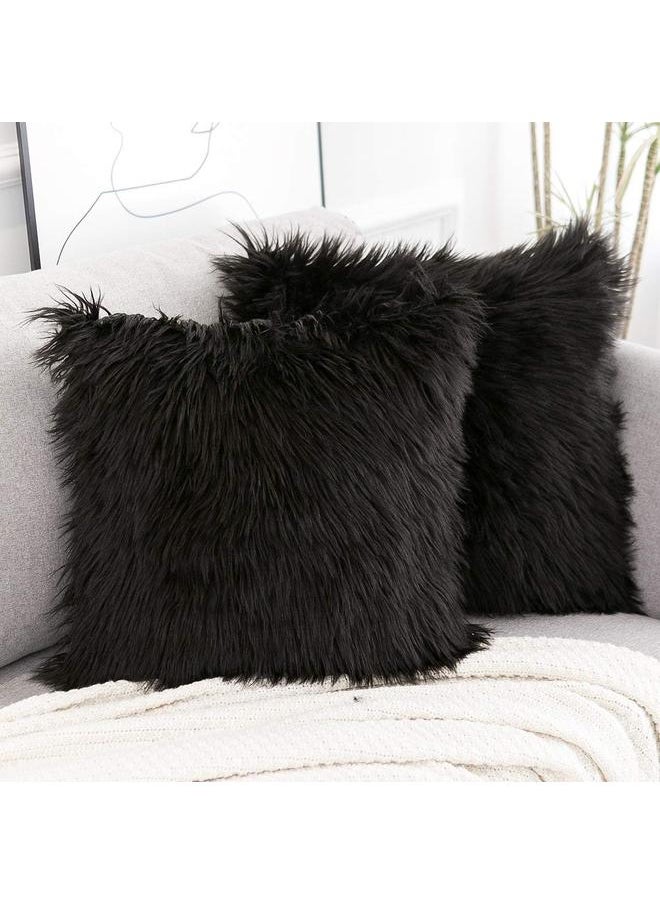 yongsheng Throw Pillow Covers New Luxury Series Style Fluffy Pillow Case Cushion Cover for Sofa Bedroom Car 42*42cm  - Image 2