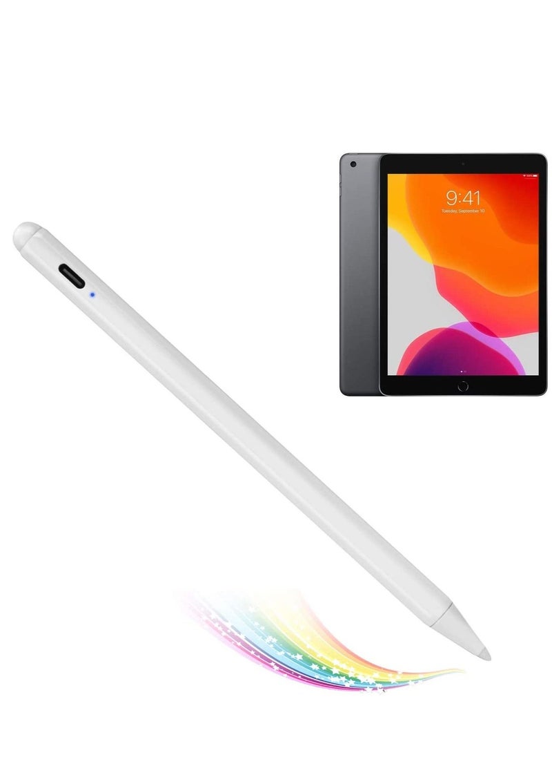 iPad Pen for Apple iPad Pro/Air/Mini Pencil,1.5mm Palm Rejection Active Stylus for 2018-2022 iPad Pro 11/12.9 ,iPad Air 5th/4th/3rd,iPad 9/8/7/6th iPad Mini 6th/5th for Precise Writing Drawing White  - Image 2