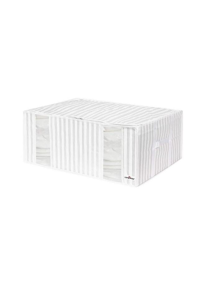 COMPACTOR SpSaving Semi Rigid Zipper Closure Vacuum Storage Box Grey and White 210 Liter  - Image 3
