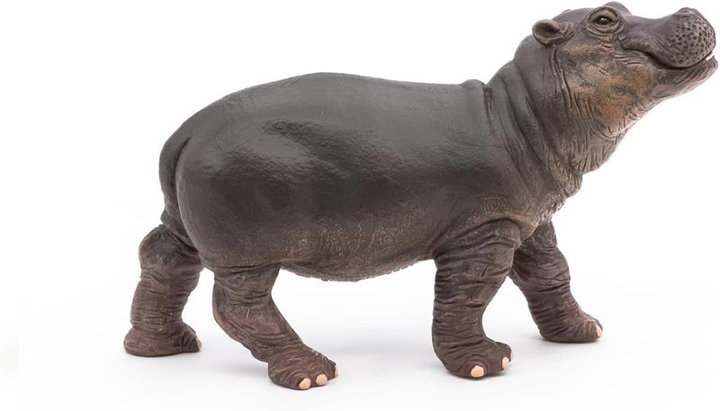 Papo HandPainted  Figurine Wild Animal Kingdom  Hippopotamus Calf 50052 Collectible  for Children  Suitable for Boys and Girls from 3 Years Old - Image 2