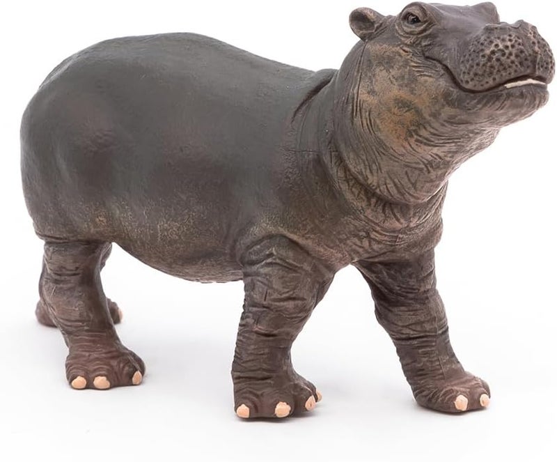 Papo HandPainted  Figurine Wild Animal Kingdom  Hippopotamus Calf 50052 Collectible  for Children  Suitable for Boys and Girls from 3 Years Old - Image 3