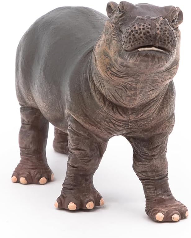 Papo HandPainted  Figurine Wild Animal Kingdom  Hippopotamus Calf 50052 Collectible  for Children  Suitable for Boys and Girls from 3 Years Old - Image 5