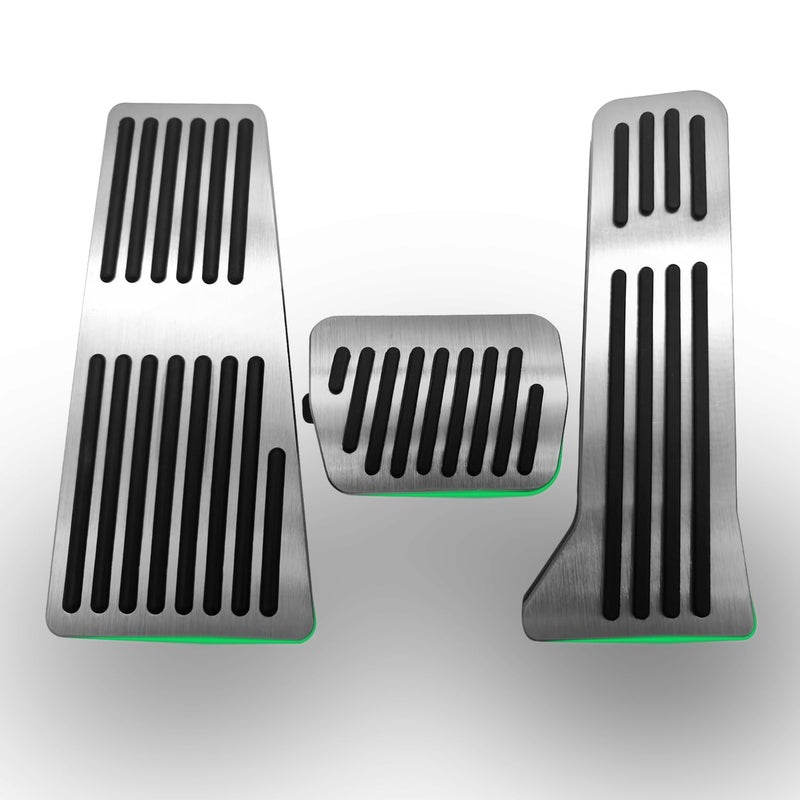 Rxmgf Brake Foot Rest Pedal Cover Gas Accelerator Pedal Cover Compatible with Mazda CX3 CX5 CX9 Mazda 2 3 6 Silvery