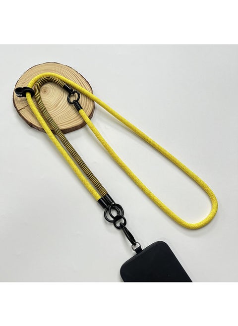 Mobile Phone Lanyard Crossbody Mobile Phone Rope Crossbody Back Lanyard Halter Mobile Phone Rope Advanced Sense Mobile Phone Lanyard-Specifications:92#Yellow And Red Fine Lines (three-in-one)