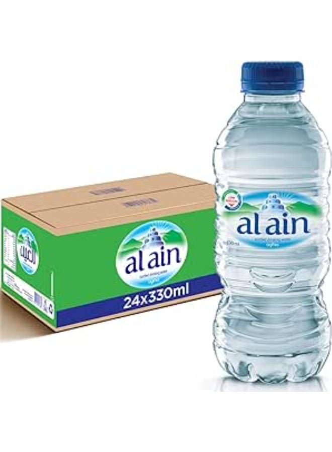 العين مياه الشرب المعبأة في زجاجات من العين – 24 قطعة × 330 مل | ترطيب نقي ومنعش - Image 2