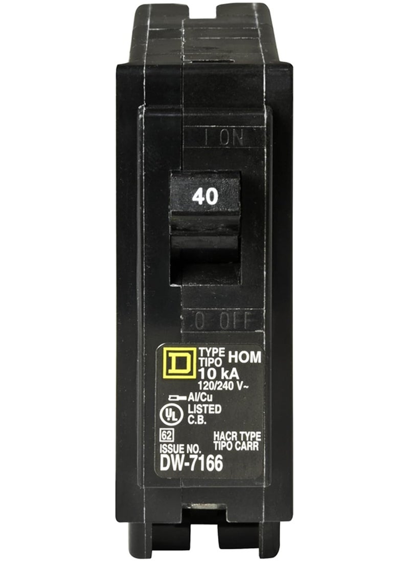 Schneider Electric Square D - HOM140CP Homeline 40 Amp Single-Pole Circuit Breaker  - Image 2